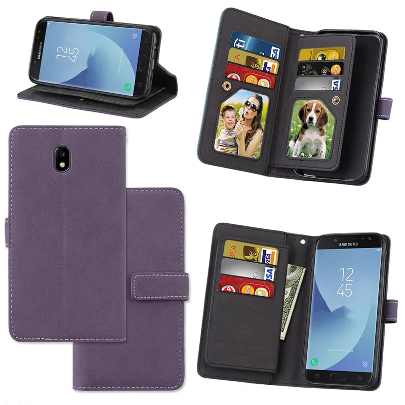 For Samsung Galaxy J7 2017 Case J730 Flip Leather J7 2017 Case Cover Funda Window Calling For Galaxy j7 2017 Cover Luxury7