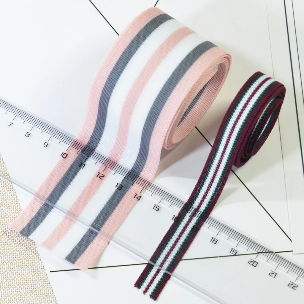5 Rolls 91cm Stripe Pattern Knit Lace Ribbon Trims DIY Sewing Crafts DIY Sewing Ribbon Decoration