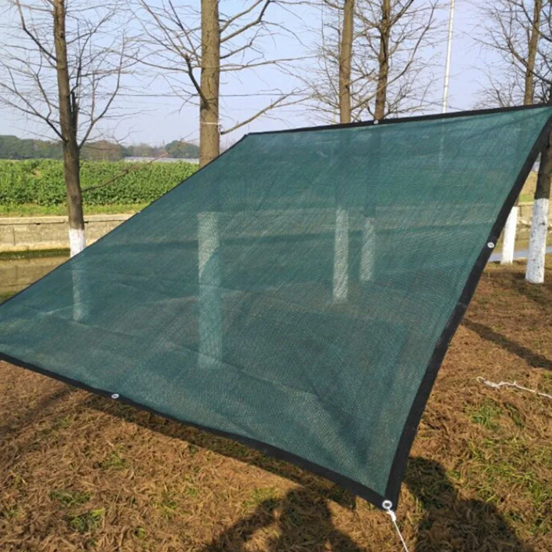 Parasol para el hogar, malla de aislamiento cifrado, protección UV, protector solar, cubierta de tela, paño verde, borde con Grommets Parasol para el hogar, malla de aislamiento cifrado, protección UV, protector solar, cubierta de tela, paño verde, borde con Grommets