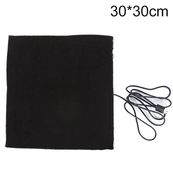 

1Pc 5V 30x30cm USB Heated Jacket Coat Vest Accessories Carbon Fiber Heated Pads Warm Back Neck Fast-Heating