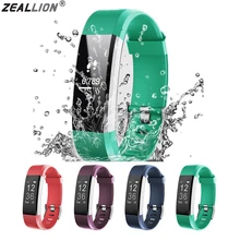 ZEALLION ID115 плюс спортивный браслет на запястье Монитор сердечного ритма фитнес-трекер для IOS Android