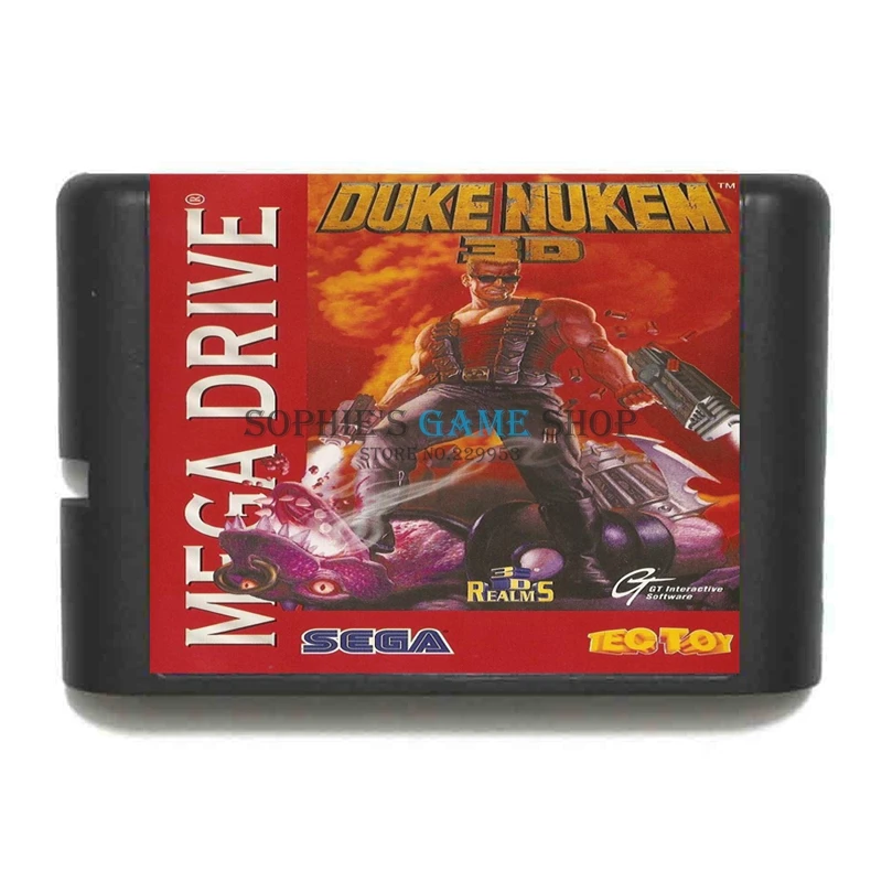 3D игровой картридж Duke Nukem новейшая 16 битная игровая карта для Sega Mega Drive / Genesis System|16