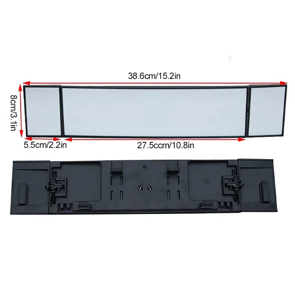 Автомобиль три складки изогнутая поверхность на зеркало заднего вида выпуклое зеркало широкоугольное зеркало заднего вида Авто внутренние зеркала
