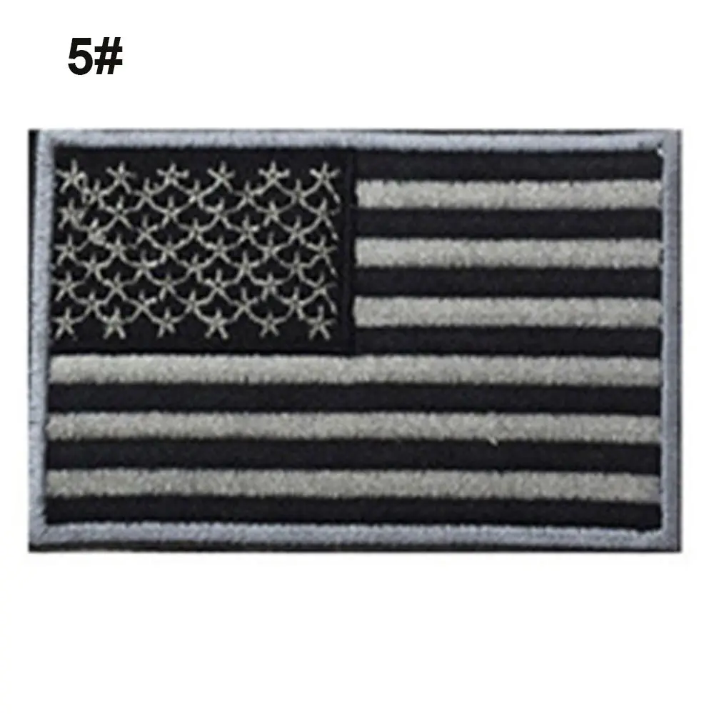 Высококлассная вышитая нить Американский вышитый флаг нашивка патриотическая США Военная тактика нашивка железная или пришить к любой одежде - Цвет: 5