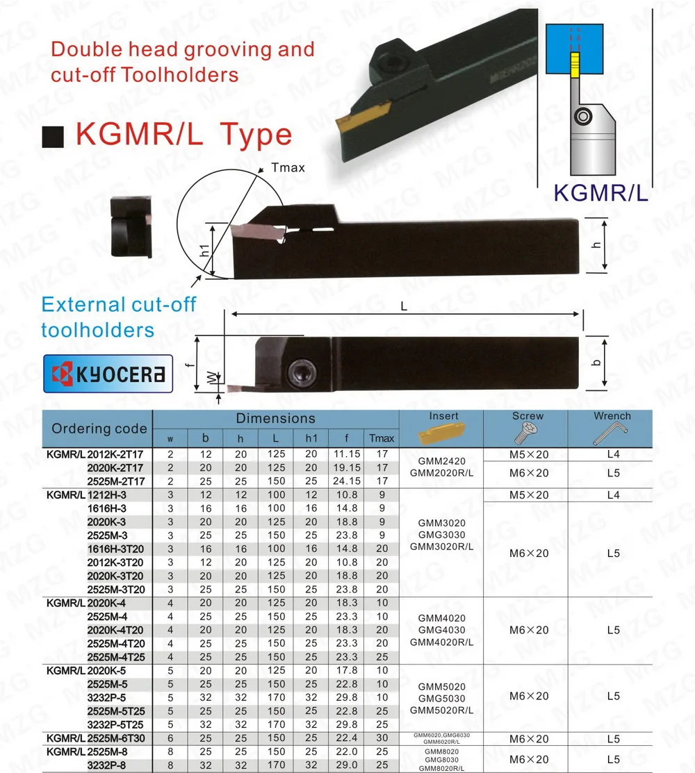 MZGKGML1010F-1.5-85 KGML1212F-2-85 паза обработки режущих инструментов Резак токарный станок с ЧПУ пробор и лицо пазовые инструменты Держатели