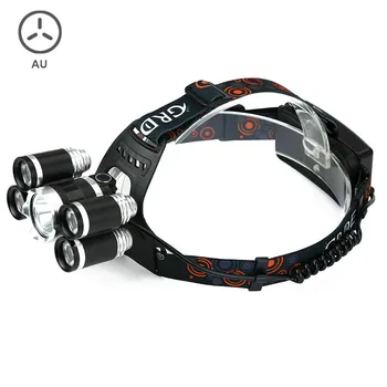 

Waterproof Headlight LED Aluminium Alloy 5 Bright Bulb Headlamp for Outdoor EDF88