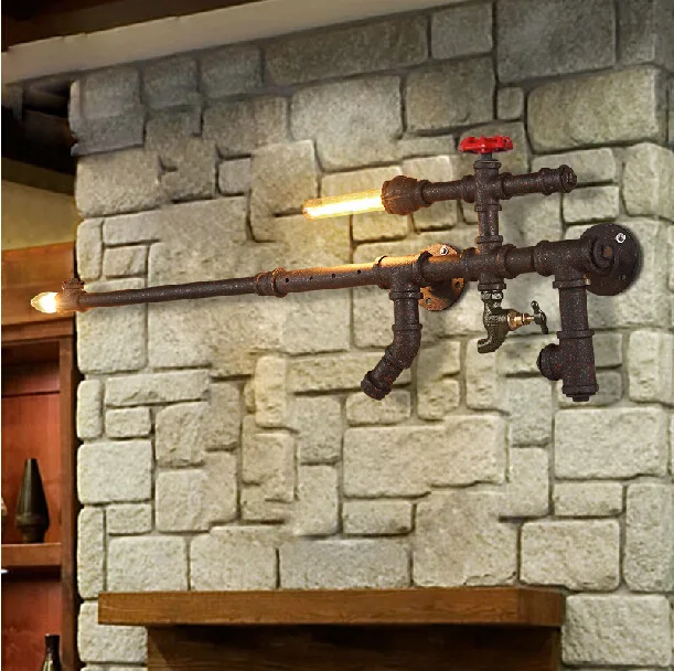 Loft Vintage Edison Gun Wall Lights , Colours Personalized Bar Lighting