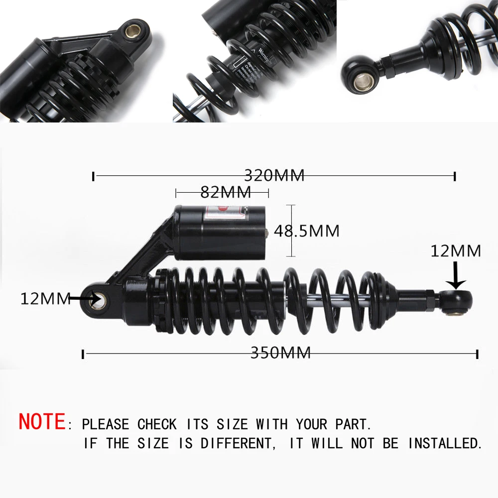 320 мм амортизатор мотоцикла для kawasaki er6n versys 650 cb500x honda cb400 cb650f z650 gsr 600 yamaha fz8 fz6