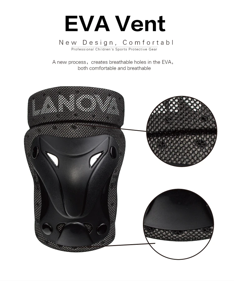 LANOVA gear Детский Молодежный защитный набор, наколенники и налокотники с наручными щитками для мульти-видов спорта на открытом воздухе