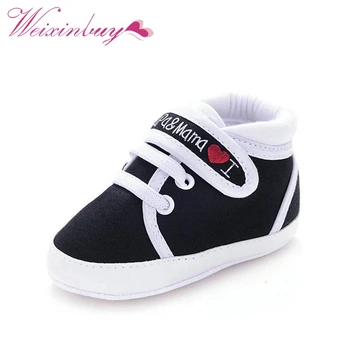 

0-18M Baby Infant Kids Boy Girls Soft Sole Canvas Sneaker Toddler Newborn Shoes New