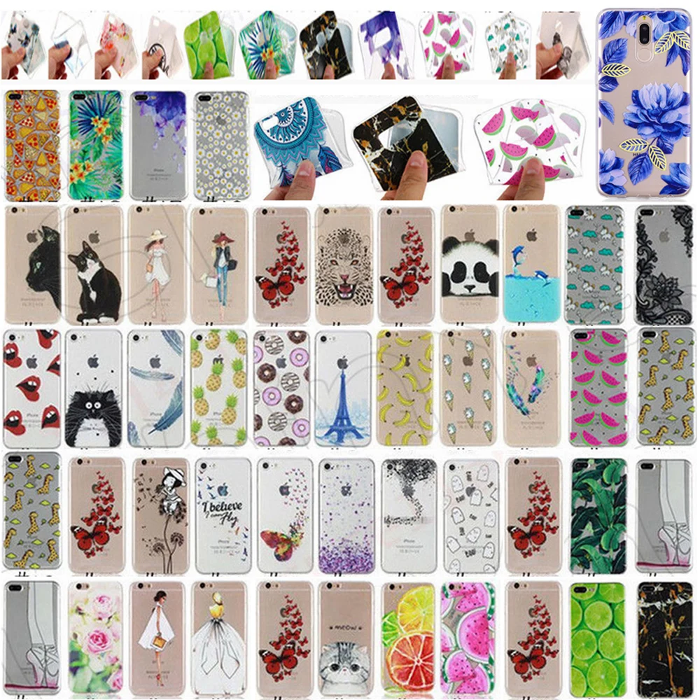 

Ultra Thin Soft TPU Patterned Case For Huawei P20 P20 Lite P20 Pro Cases Slim Back Protect Skin Phone Cover For Huawei P Smart