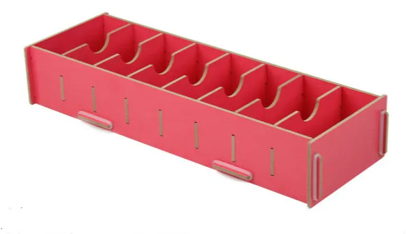 Kreative Desktop Karte Halter Visitenkarte Lagerung Box Holz Hinweis