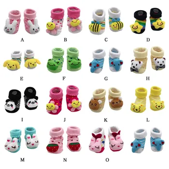 

2018 Latest Mode Baby Keep Warm Cartoon Newborn Baby Girls Boys Anti-Slip Socks Slipper Shoes Boots A1