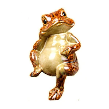 

Feng Shui Lucky Frog Figurine Chinese Fortune Wealth Frog Home Office Bar Decor Figurines Ceramic Craft Ornament Good Lucky Gift