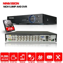 5 в 1 4MP AHD DVR NVR XVR CCTV 4Ch 8Ch 1080 P 3MP 5MP Гибридный рекордеры для систем видеонаблюдения Камера Onvif RS485 ТАЗИКОВЫЕ от Управление P2P облако