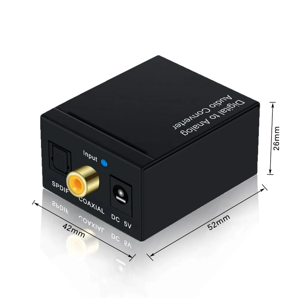 Digital to Analog Audio Converter Optical Cable Optical to RCA Audio Cable RCA Adapter Toslink To Analog RCA 3.5mm Jack 2.1CH Digital to Analog Audio Converter Optical Cable Optical to RCA Audio Cable RCA Adapter Toslink To Analog RCA 3.5mm Jack 2.1CH