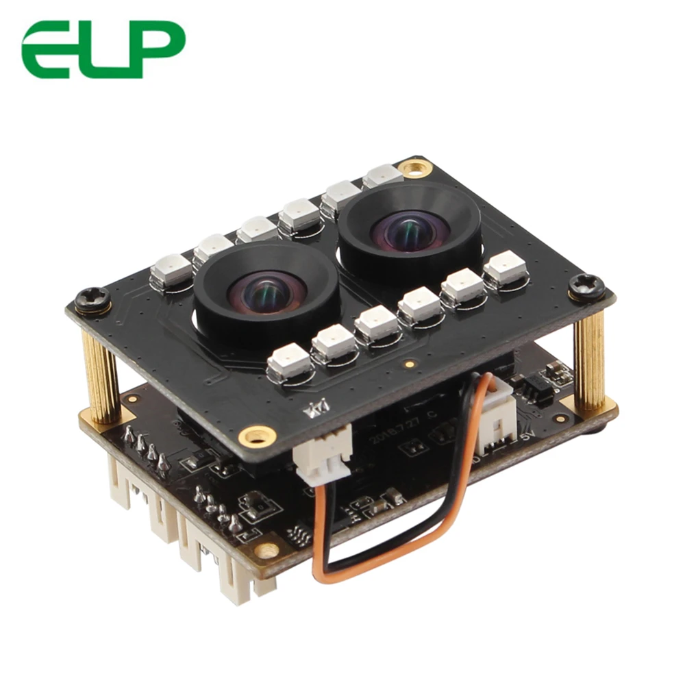 ELP Full HD 1080P WDR AR0230 CMOS датчик двойной объектив USB камера с ночным видением ИК