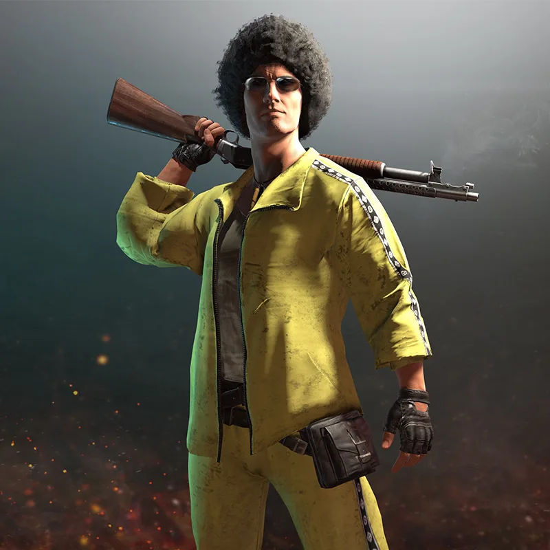  PUBG Playerunknown's Battlegrounds Cosplay Costume Coat Yellow Sportswear Suits Jacket coat+pants