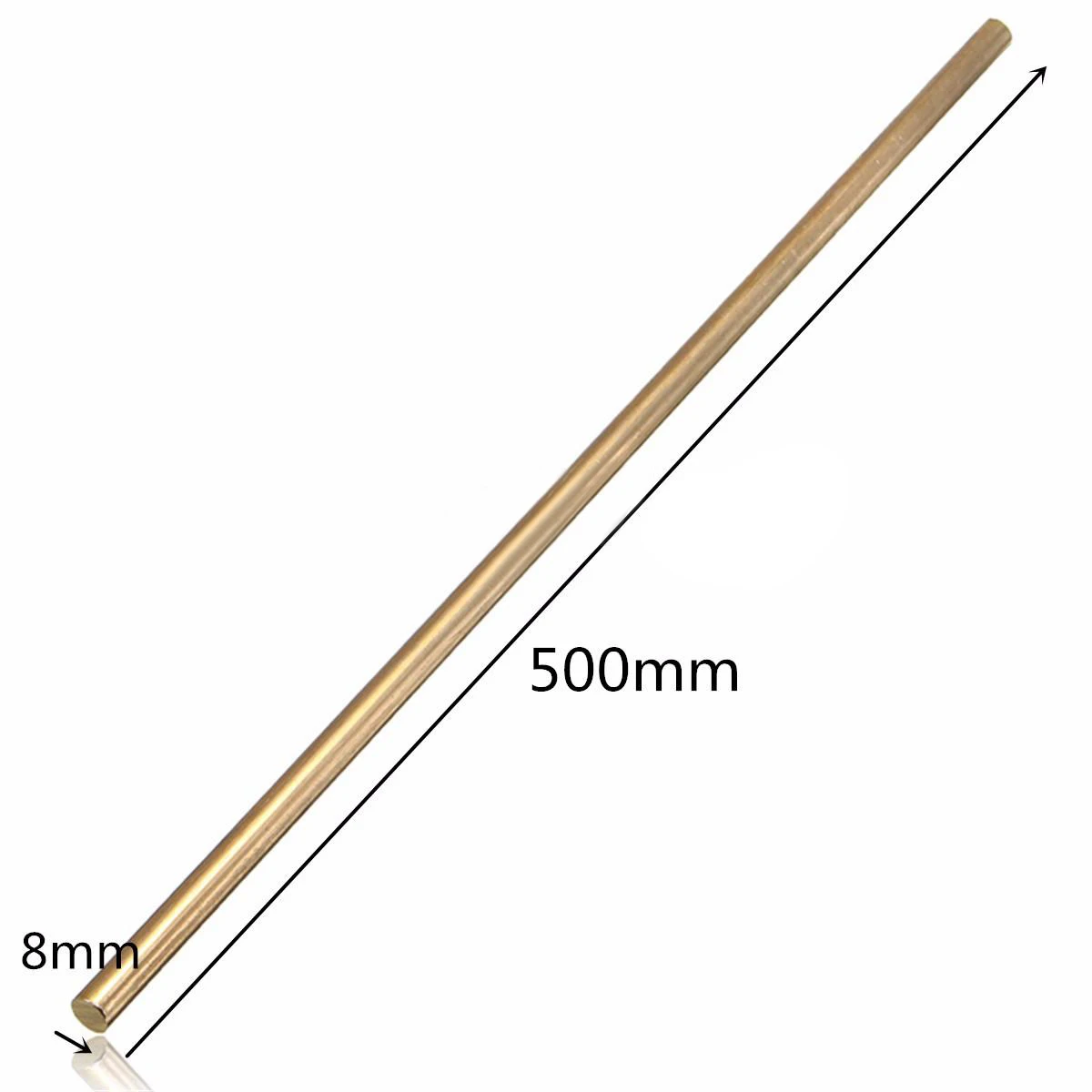 4/6/8/10/12mm DIY Hardware Brass Round Bar Rod Circular Wire Tube Modelmaking