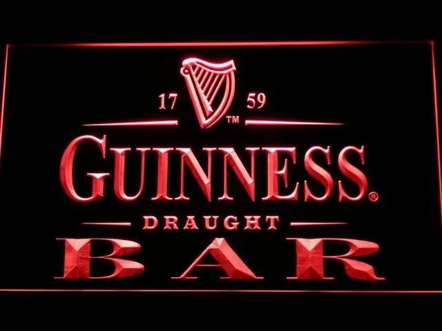 090 Guinness разливный пивной бар светодиодный неоновый знак с переключателем вкл/выкл 20+ цвета 5 размеров на выбор