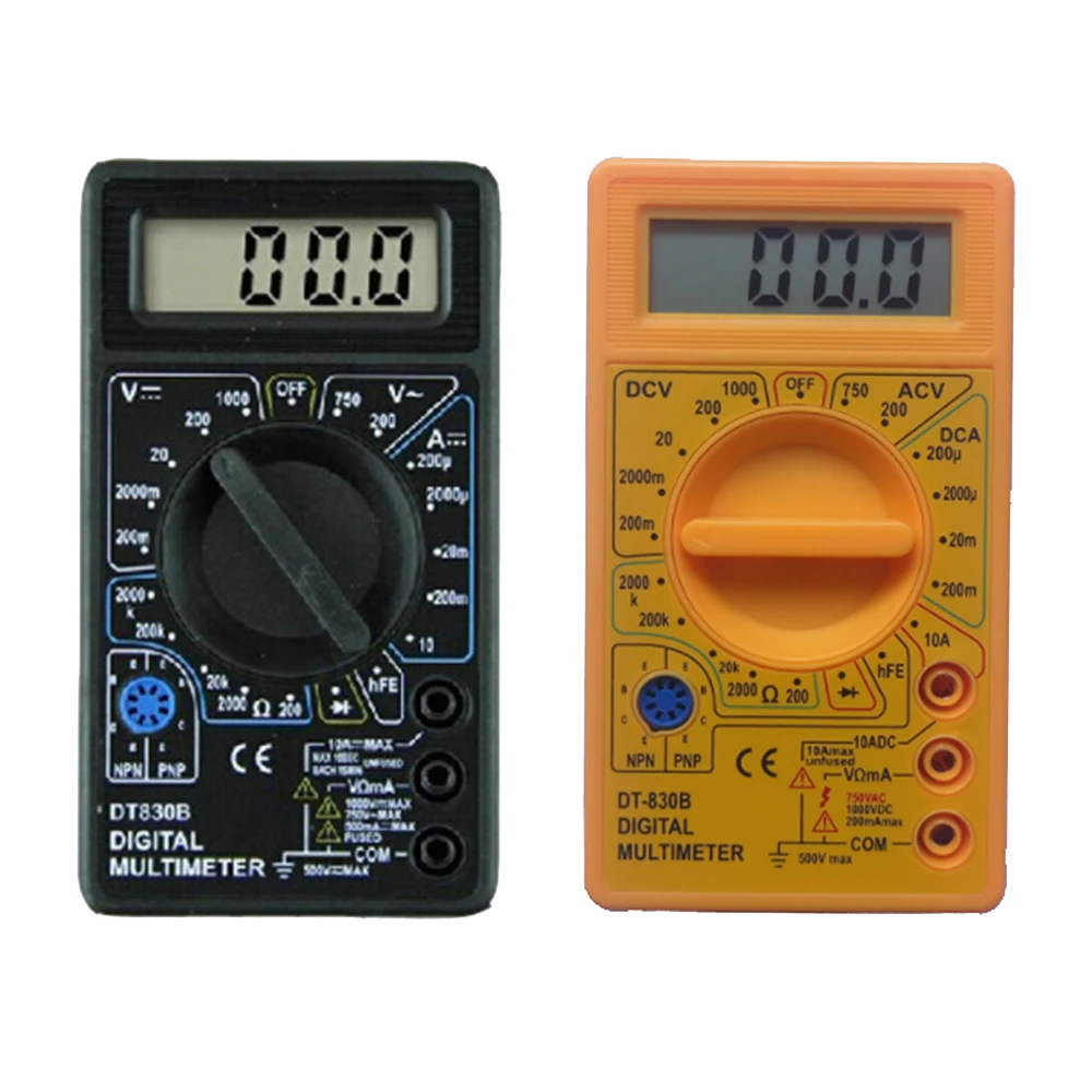 2 color LCD Digital Multimeter AC/DC 750/1000V DT830B Voltmeter Ammeter