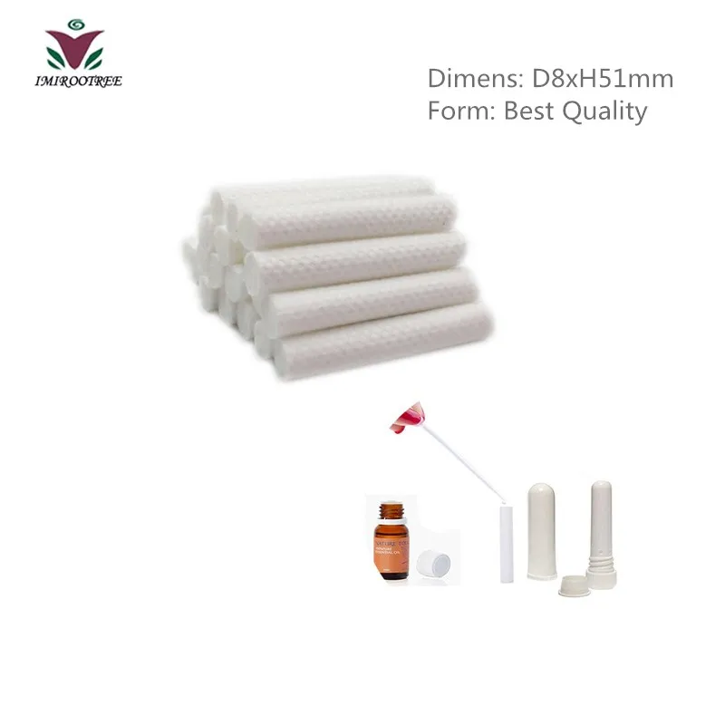 

FREE shipping 200PCS/lot High quality Cotton Wicks 8x51mm for Essential oil Nasal Inhaler