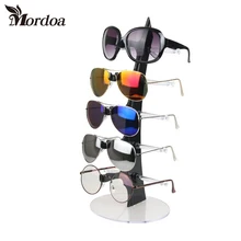 Soporte de exhibición para gafas de sol, estante de 5 capas, negro, transparente, Mordoa, novedad de 2017, envío gratis