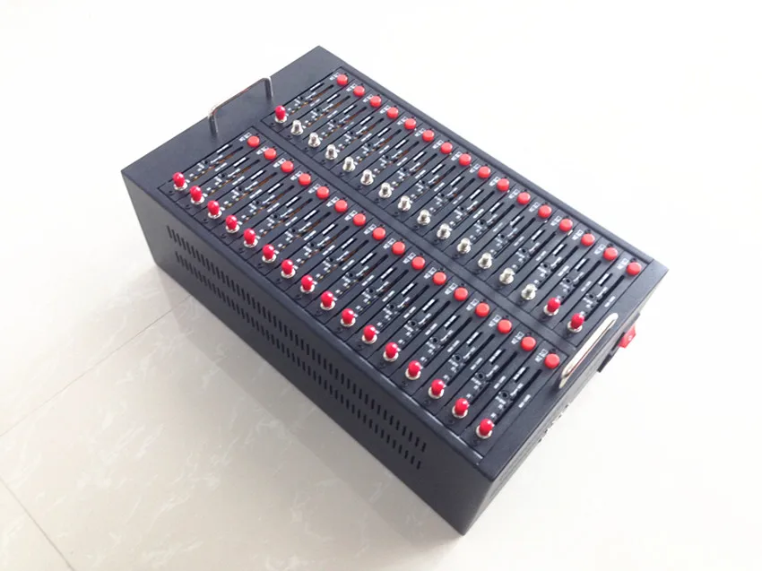 Quad band 32 ports gsm modem Wavecom Q24plus send bulk sms mms support TCP protocol and