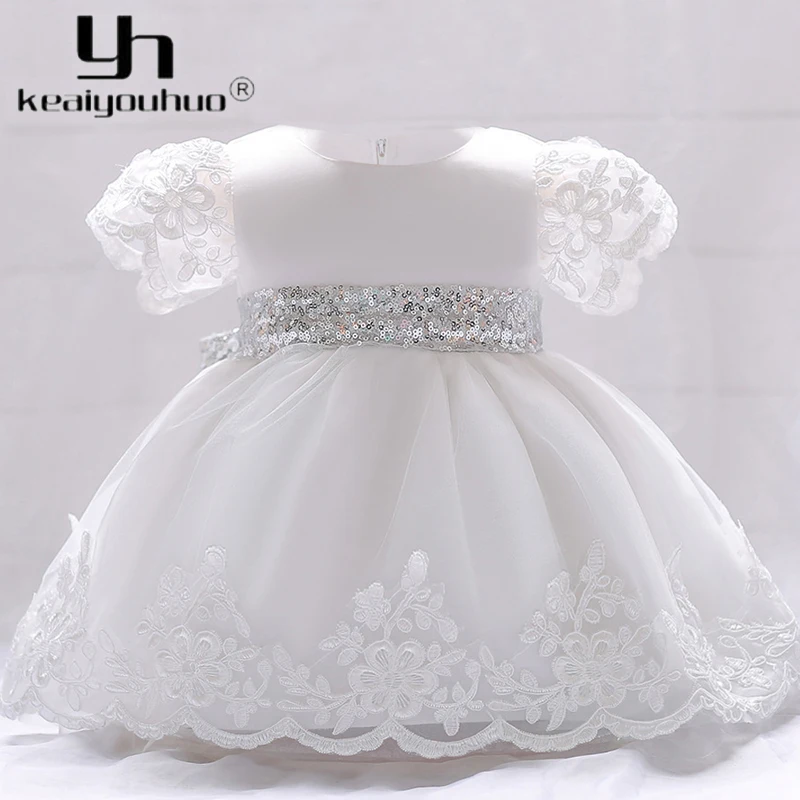 

2019 Summer Newborn Lace Christening Dress For Baby Girl Dress 1 Year Birthday Party Princess Dress Children Clothing Vestidos