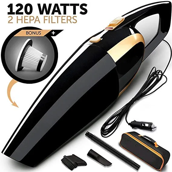 Handheld Automotive Vacuum Cleaner 120W 5000PA Strong Suction Wet&Dry