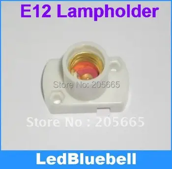 

E12 Edison screw lampholders E12 show a white lamp holder