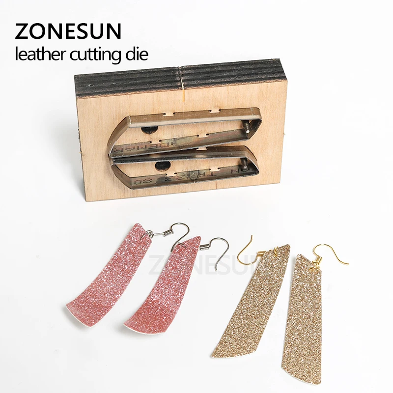  ZONESUN E6 Leather Earring Cutting Die Paper Art Decoration Tool Die Cutting Machine DIY handicraft