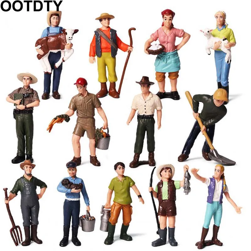 

1:25 Scale Farm Human Figure Worker Model Resin Miniature 3.5in-2.8in