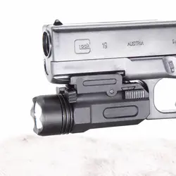 Страйкбол мини пистолет свет быстроразборный ручной фонарь светодиодный винтовка пистолет тактический фонарь для 20 мм рельс Глок 17 19 18C 24