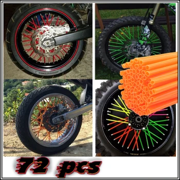 Universal Motorcycle Dirt Bike Enduro Off Road Wheel Rim Spoke Shrouds Skins Covers For YAMAHA KAWASAKI