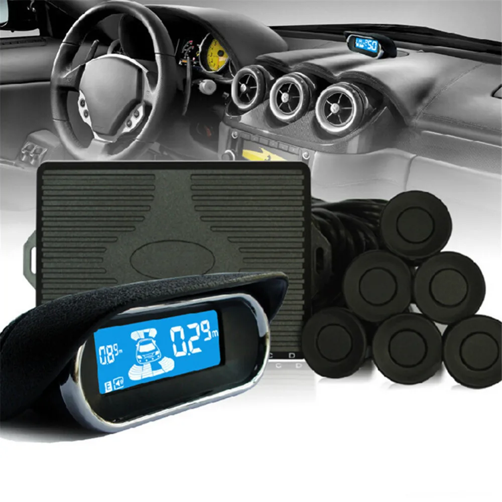 Universal LED Wire Rearview Parking Sensor Assistance Buzzer Kit NY3030 Car LED Parking Reverse Radar with 8 Sensors / Set