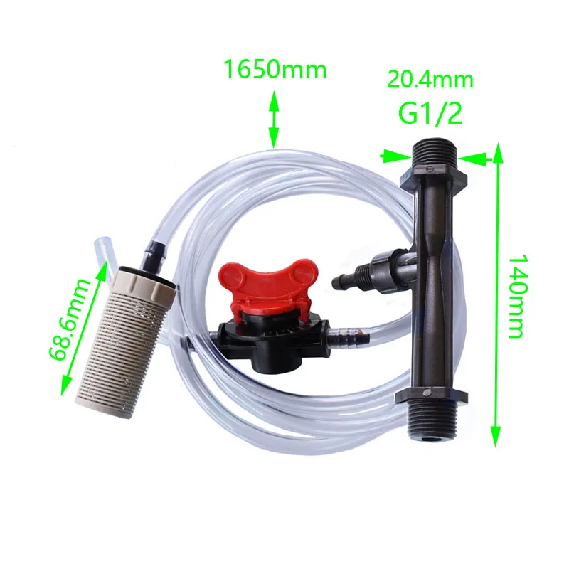 1/2 3/4 оросительный инжектор Вентури для жидких удобрений система Вентури автоматический комплект опылителя фильтр Встроенный вес мяч 10 Набор