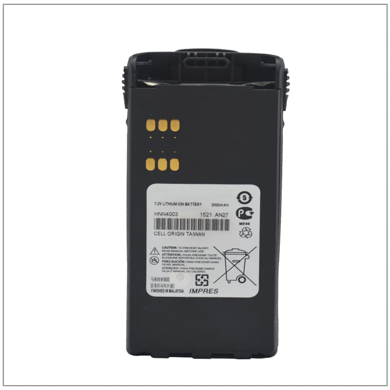 Hnn4003 7.2 V 2000 Mah Impress Li-Ion Battery Pack Per Motorola Gp328 Gp338 Gp380 Gp360 Ht1250 Mtx850 Gp339 Gp680 Mtx960 Pro5450