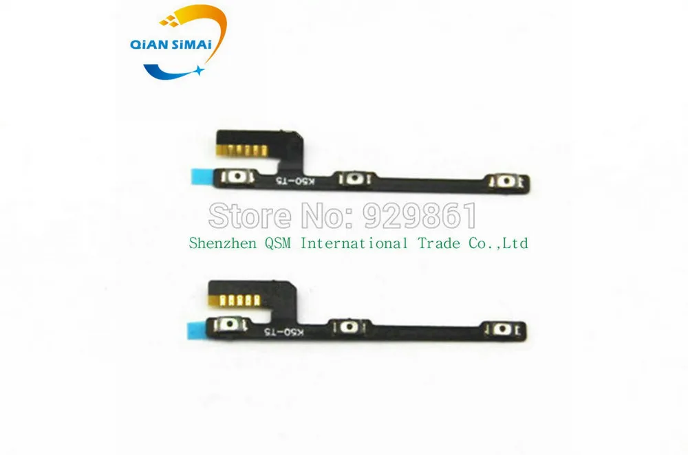 

QiAN SiMAi 1PCS Brand New Power Switch on/off Volume Up/Down Key Button Flex Cable For Lenovo K3 NOTE K50 T5 K50-T