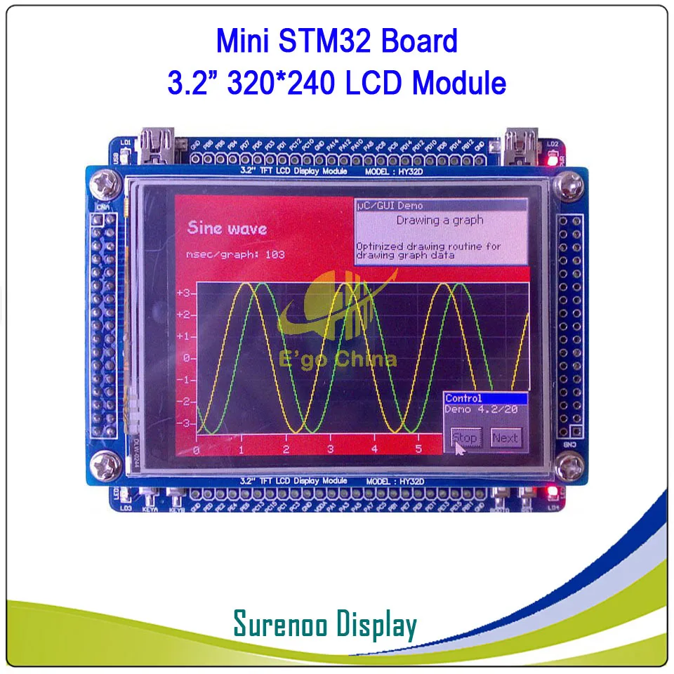 

STM32 STM32F103VCT6 HY-MINI HY-MiniSTM32V Development Board with 3.2" TFT Touch Panel LCD Module Display Screen