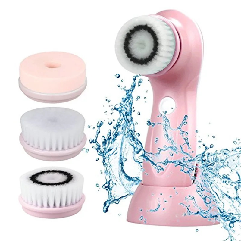 

Electric Rotating Facial Cleansing Brush Face Cleaners Tools Rechargeable 3 In 1 Waterproof Blackhead Removal Skin Care Machine