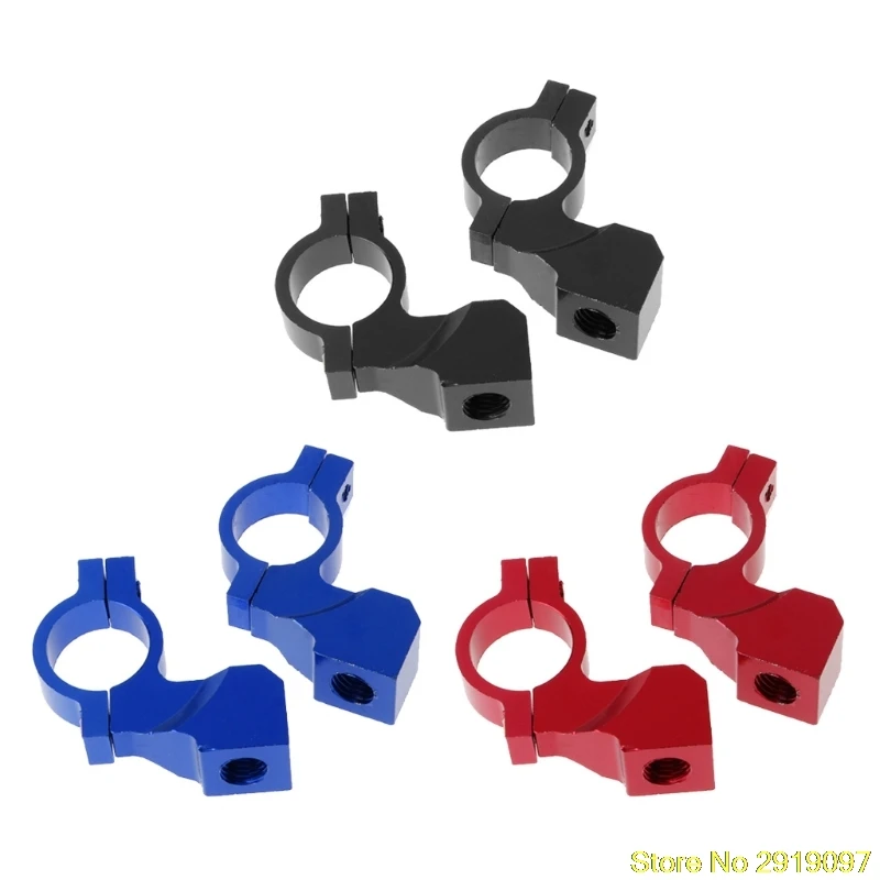 

New Arrive 1 Pair 10mm Motorcycle Handlebar Rearview Mirror Holder Clamp Adaptor 3 Colors Drop Shipping Support