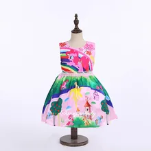 Little pony dress 2016 summer girls clothing my pony sleeveless girl dress roupas infantis menina ropa ninas vestido infantil