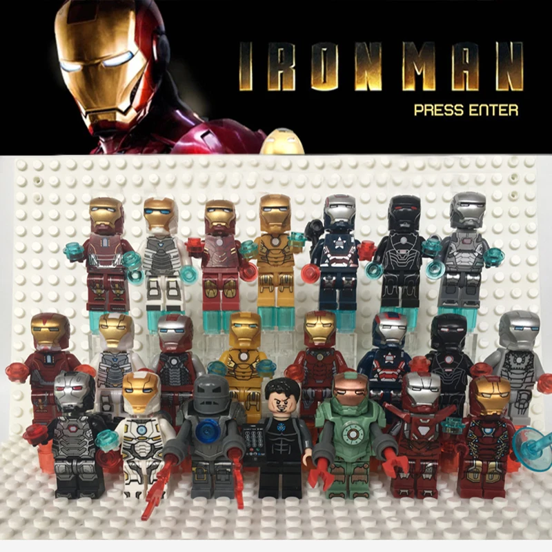 Us 886 Super Heroes Space Infinity War Scuba Iron Man Tony Stark Mark War Machine Compatible Legoe Brick Block Kid Toys New 8pcslot In Blocks From