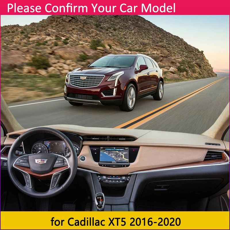 Для Cadillac XT5 2016 2017 2018 2019 2020 Противоскользящий коврик на приборную панель