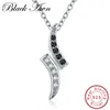 Nuevo plata collar Noble de Plata de Ley 925 Plata fina joyería de moda colgantes para boda compromiso collares para mujeres P132 ► Foto 3/6