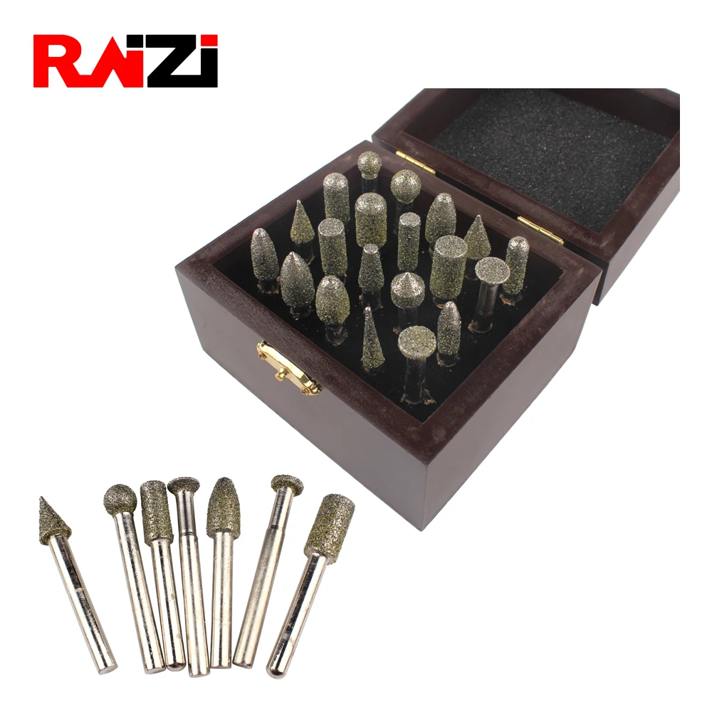Raizi Electroplated Diamond Burs Granite Router Bit for Marble Metal Cutting
