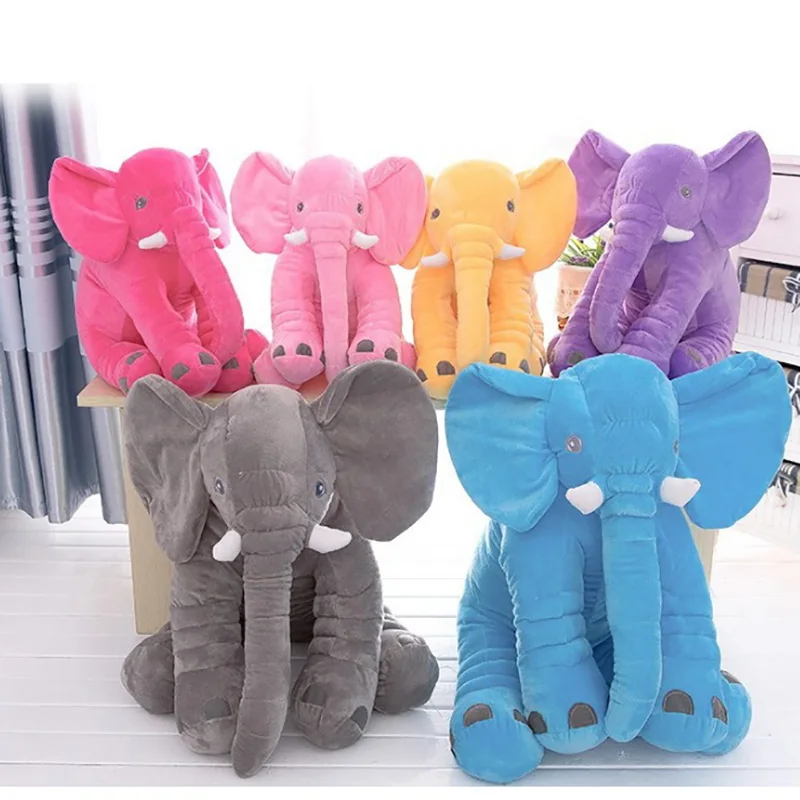 3 размера детская кроватка слон плюшевая игрушка 6 цветов вариант чучело слонов подушка для новорожденного кукла постельные