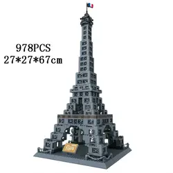 Международно известная архитектура Париж Эйфелева башня Франция создатель строительный блок модель Стандартный кирпич Размеры город