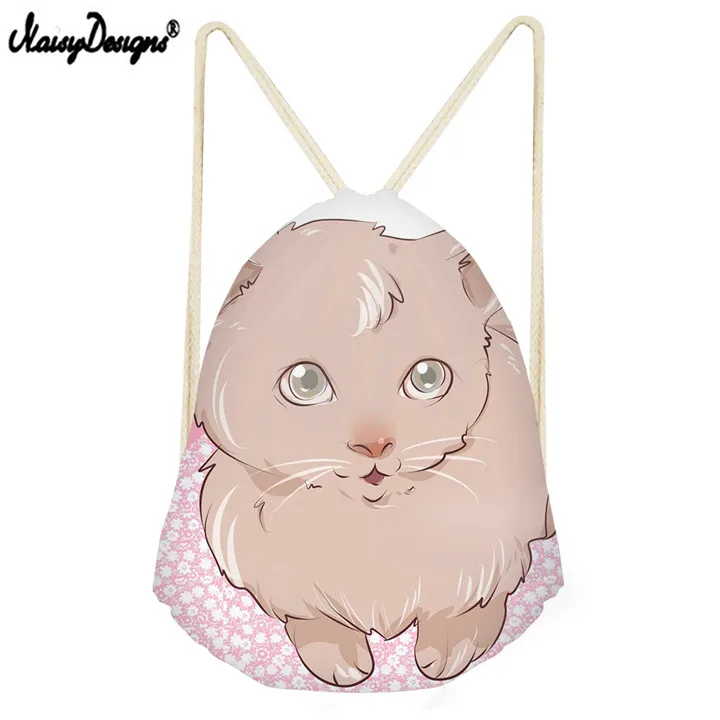 Noisydesigns животные из мультфильмов молочных продуктов с изображением котенка симпатичное, на шнурке рюкзаки школьные летние туристический подарок мешок Mochila Infantil - Цвет: LMXY0175Z3